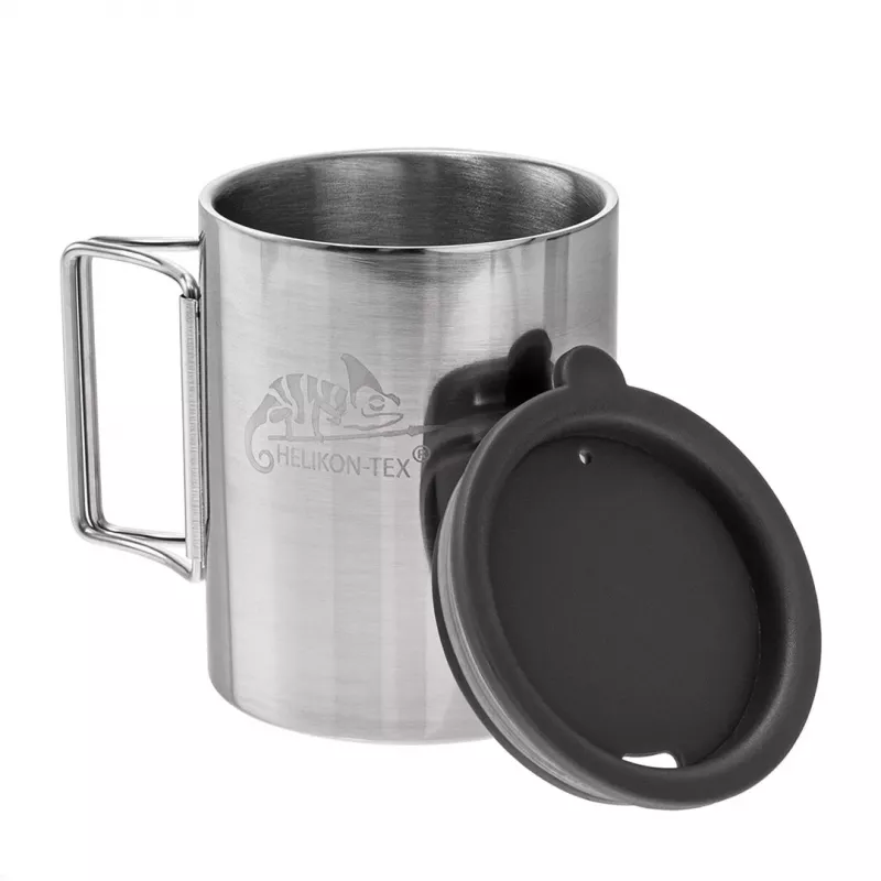 Helikon Termo con tapa 250 ml Plata, Negro