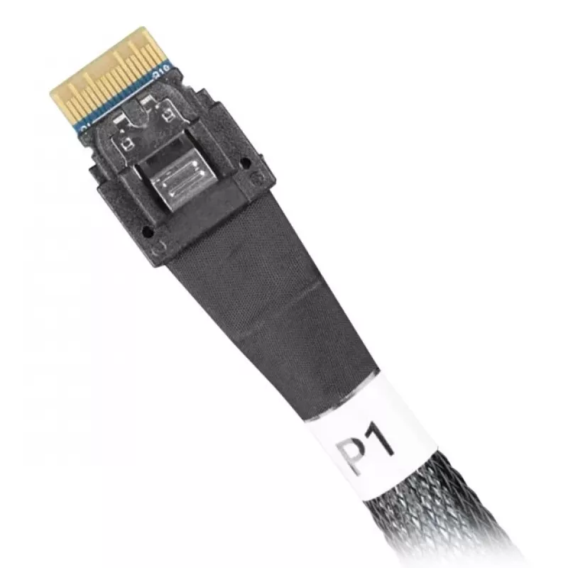 ICY DOCK - Cable SlimSAS 8i SFF-8654 a 2x SlimSAS 4i SFF-8654 - 0,5M