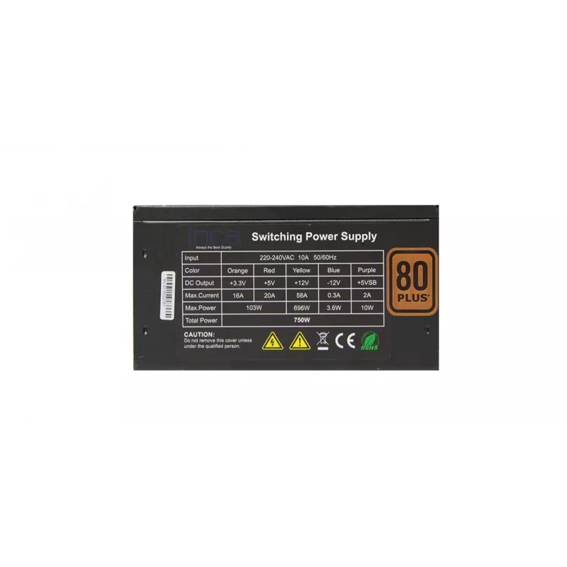 Cian Technology GmbH Cian INCA 80+ GOLD fuente de alimentación 80 PLUS 750 W