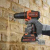Taladro percutor atornillador a batería BDCHD18S1KA, 18Voltios (negro/naranja, batería de ion-litio 1,5Ah, incl. set de accesorios de 104 piezas)