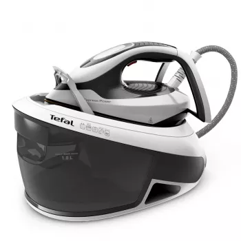 Plancha Tefal Express Power SV8130 2800 W 1,8 L suela Durilium AirGlide Autoclean negra, blanca