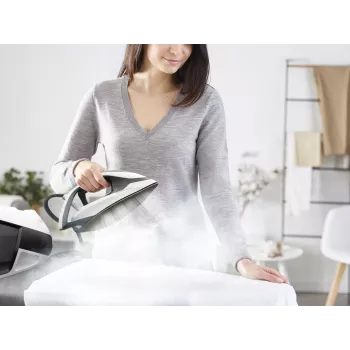 Plancha Tefal Express Power SV8130 2800 W 1,8 L suela Durilium AirGlide Autoclean negra, blanca
