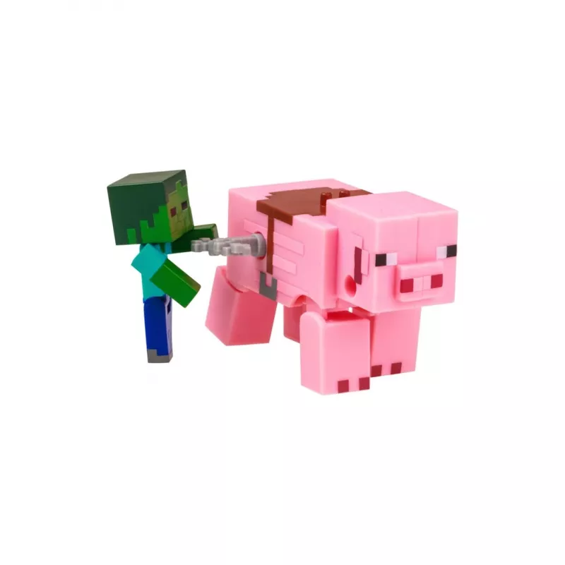 Juguete de cuerda 3D Minecraft S2 – Baby-Zombie y cerdo