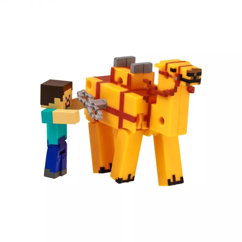 Juguete de cuerda 3D Minecraft S2 – Steve y camello