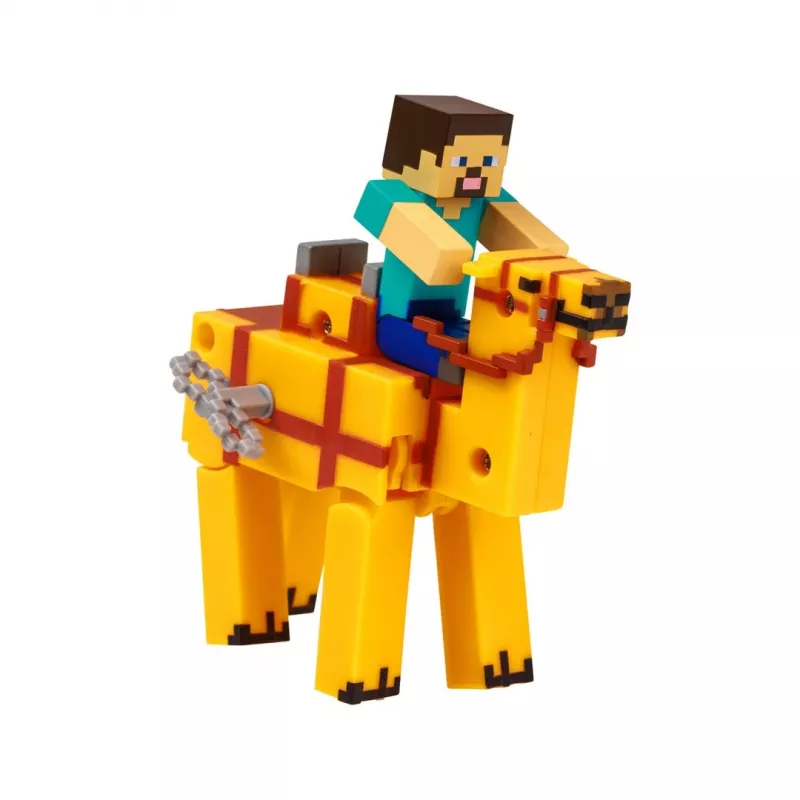 Juguete de cuerda 3D Minecraft S2 – Steve y camello