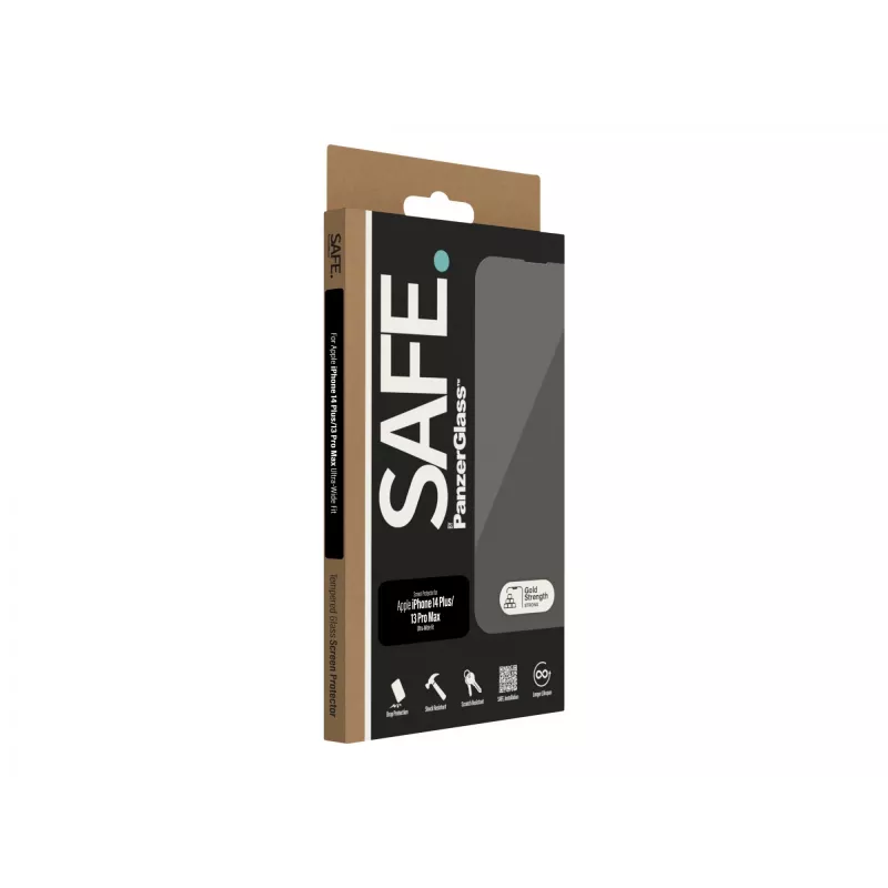Protector de pantalla SAFE by PanzerGlass Apple iPhone 14 Plus | 13 Pro Max | Ultra-Wide Fit | PanzerGlass