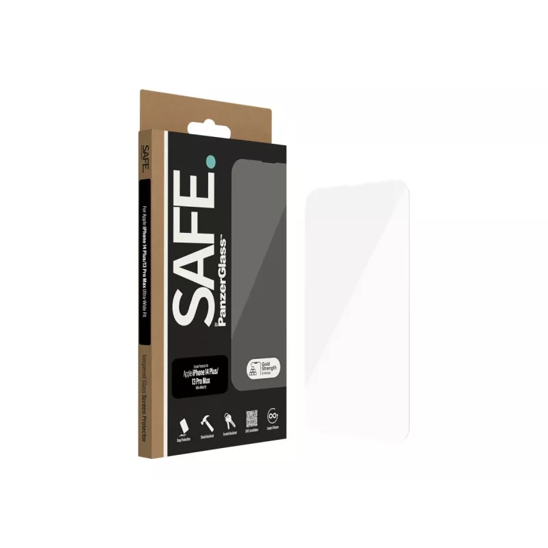Protector de pantalla SAFE by PanzerGlass Apple iPhone 14 Plus | 13 Pro Max | Ultra-Wide Fit | PanzerGlass