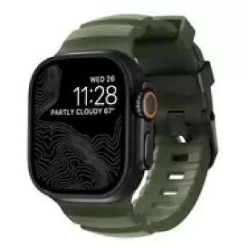 NOMAD Rocky Point correa para Apple Watch 46mm/49mm verde-negro