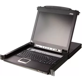 ATEN CL5708MW FR switch KVM 8 puertos 17,3 pulgadas LCD SingleRail PS/2-USB VGA