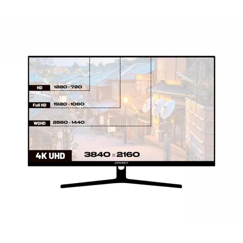 JAPANNEXT monitor 4K UHD 80 cm (31,5) 3840x2160 píxeles, panel VA, 5 ms, 60 Hz, AMD FreeSync, HDMI, DisplayPort (JN-V315UHDR)