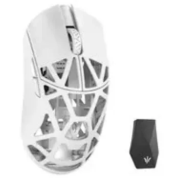 Ratón gaming WLMouse Beast X Max Solid Sides con interruptores ópticos Omron (MAX-MILKY WHITE-O-SHIXIN)