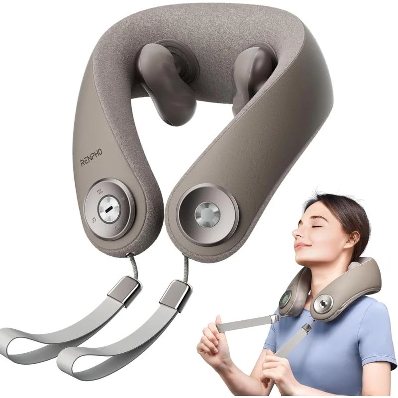 Masajeador de cuello eléctrico portátil RENPHO R-L001 gris