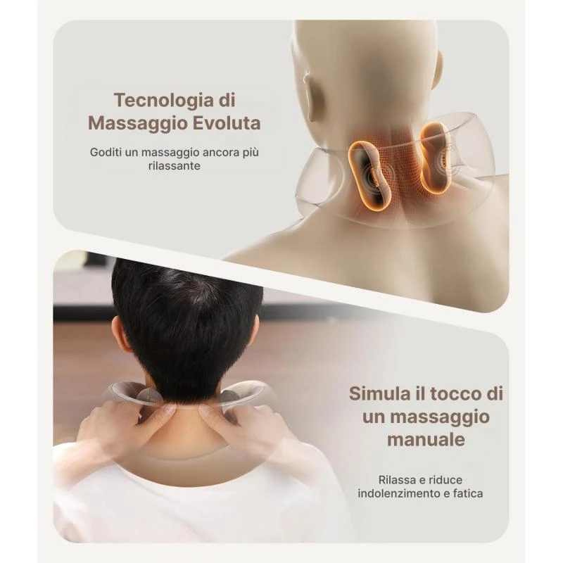 Masajeador de cuello eléctrico portátil RENPHO R-L001 gris