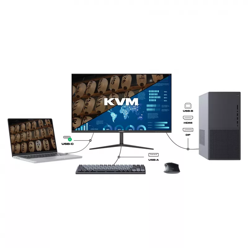 JAPANNEXT JN-IPS27WQHDR-C65W 16:9 HDMI/DP WQHD - pantalla plana (TFT/LCD)