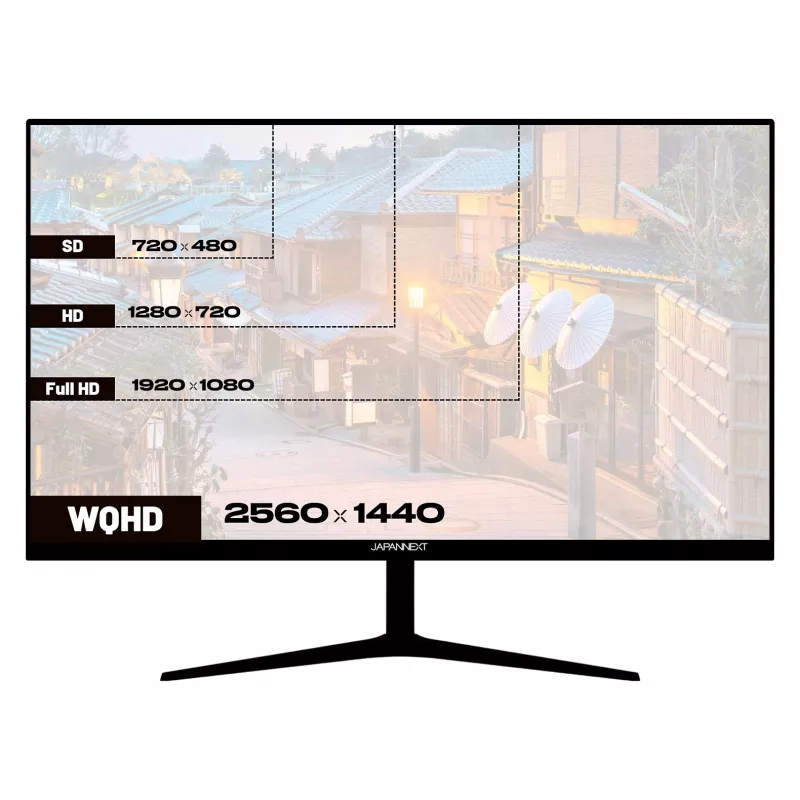 JAPANNEXT JN-IPS27WQHDR-C65W 16:9 HDMI/DP WQHD - pantalla plana (TFT/LCD)