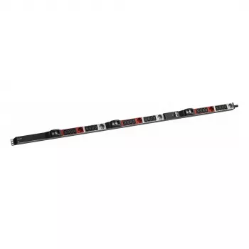 Regleta de enchufes Bachmann BN ESSENTIAL Metered con 24×IEC C13, 6×CEE 7/3, 6×LS, cable 3,0 m CEE 32/5p