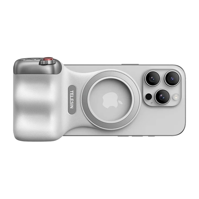 TELESIN soporte de agarre magnético MagSafe con disparador remoto Bluetooth para iPhone / P5-mp-001wh