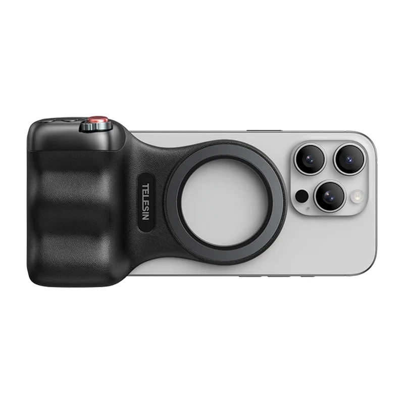 TELESIN soporte de agarre magnético MagSafe con mando Bluetooth para iPhone / P5-mp-001bk