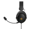 Deltaco GAM-190 auriculares gaming piel sintética cable 3,5 mm negro