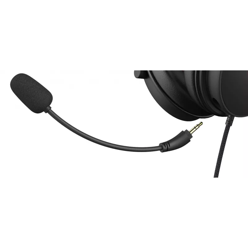 Deltaco GAM-190 auriculares gaming piel sintética cable 3,5 mm negro