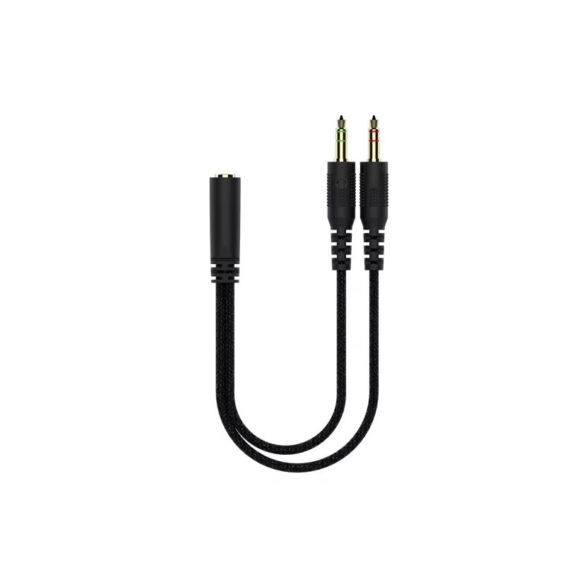 Deltaco GAM-190 auriculares gaming piel sintética cable 3,5 mm negro