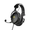 Deltaco GAM-190 auriculares gaming piel sintética cable 3,5 mm negro