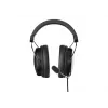 Deltaco GAM-190 auriculares gaming piel sintética cable 3,5 mm negro