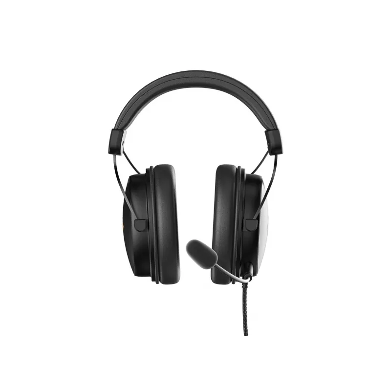 Deltaco GAM-190 auriculares gaming piel sintética cable 3,5 mm negro
