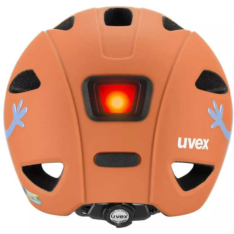 Casco de bicicleta para niños UVEX Oyo Style – talla 50–54 cm, color Monster Papaya (mate)