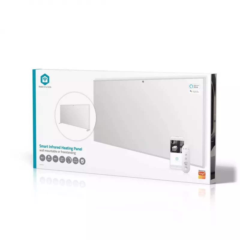 Nedis SmartLife HTIP700WTW panel calefactor infrarrojo, 700 W, blanco