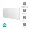 Nedis SmartLife HTIP700WTW panel calefactor infrarrojo, 700 W, blanco