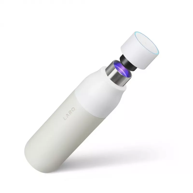 LARQ Bottle PureVis - botella autolimpiante, luz UV-C 500ml (granite white)