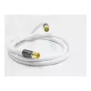 Cable de antena SmartFLEX, conector macho IEC/coaxial a conector hembra, dorado, cuádruple apantallado, medida de apantallamiento 120 dB, blanco, 1,5 m, Good Connections® (GC-M2042)