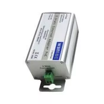 Wantec adaptador de red 2wIP 2 hilos 10/100 PoE bornes de rosca