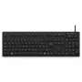 MediaRange teclado higiénico con cable, QWERTZ, IP68, 1,5m, negro