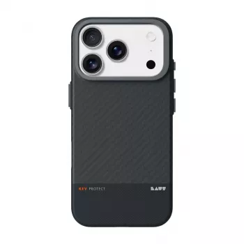 Laut Kev Protect - funda con soporte para iPhone 17 Pro compatible con MagSafe (negro)