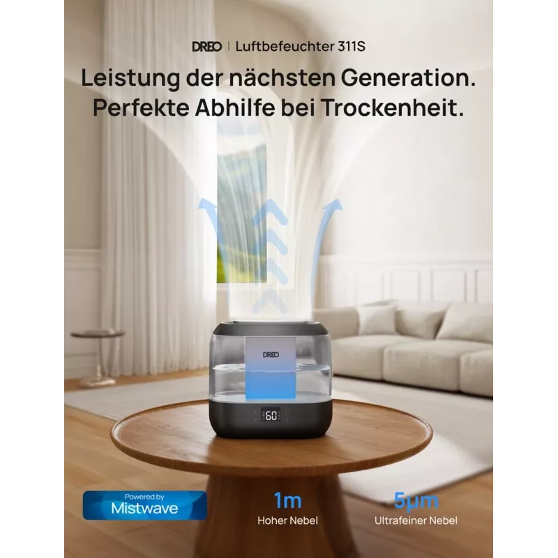 Dreo - humidificador 420S 4L, 36h, 420 - Smart