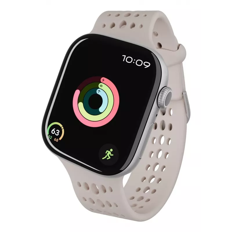 Decoded Silicone Ares O Band – correa de silicona para Apple Watch 40/42 mm (clay)