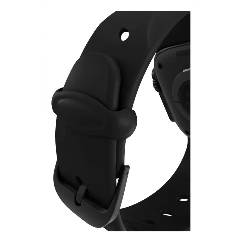 Decoded Silicone Ares Splice Band - correa de silicona para Apple Watch 44/46/49 mm (negro)