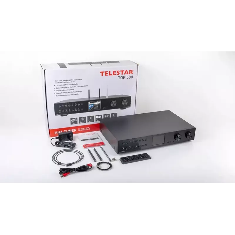 Telestar TOP 500 Negro Radio multifunción componente HiFi (5700500)