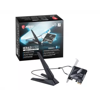 Tarjeta de red Herald BE9400 WiFi 7 PCIe