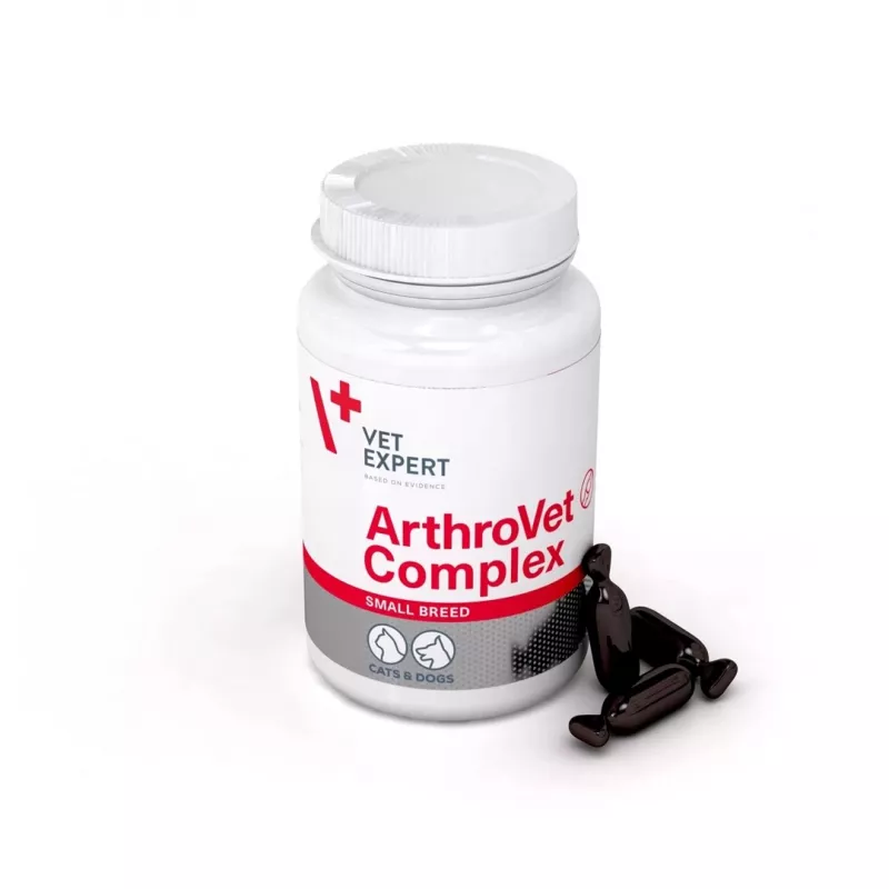 VETEXPERT ArthroVet Collagen Small breed - Complemento alimenticio para perros y gatos - 60 comprimidos