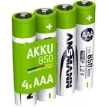 Ansmann 1x4 batería NiMH Micro AAA Tipo 850 800 mAh maxE - Batería - Micro (AAA) (1311-0024)