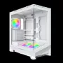 Montech Sky 3 Caja de PC, torre Midi, ATX, ARGB, cristal templado – blanco