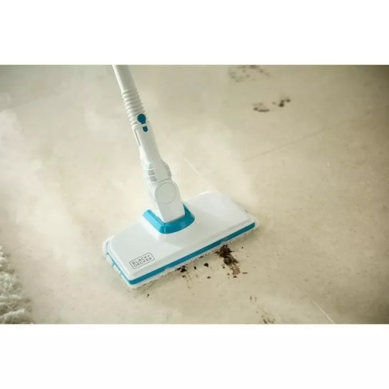 Black & Decker BHSMP2314-QS Limpiador a vapor Limpiador a vapor de cilindro 1,2 L 2300 W Azul, Blanco