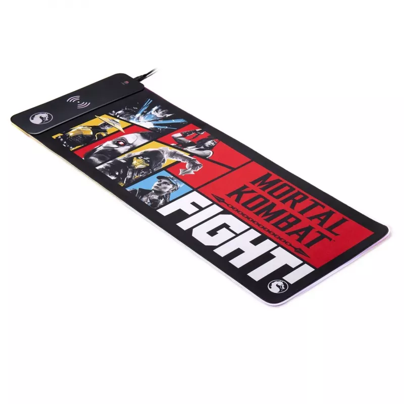 Numskull Alfombrilla de ratón Mortal Kombat + carga inalámbrica 30x80cm