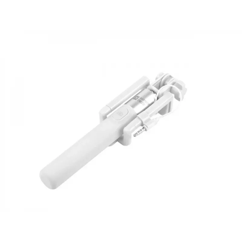 Palo selfie Monopod con cable blanco