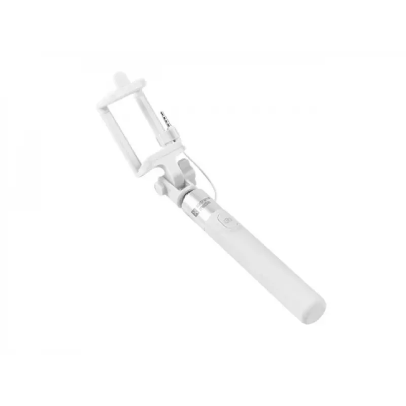 Palo selfie Monopod con cable blanco