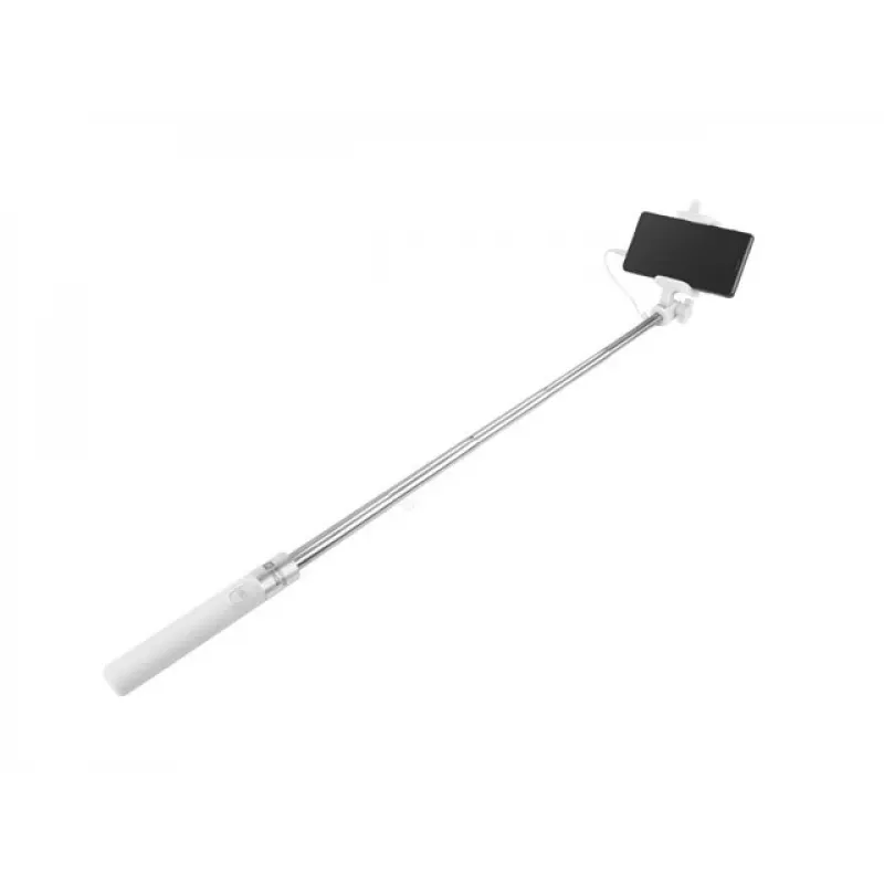 Palo selfie Monopod con cable blanco