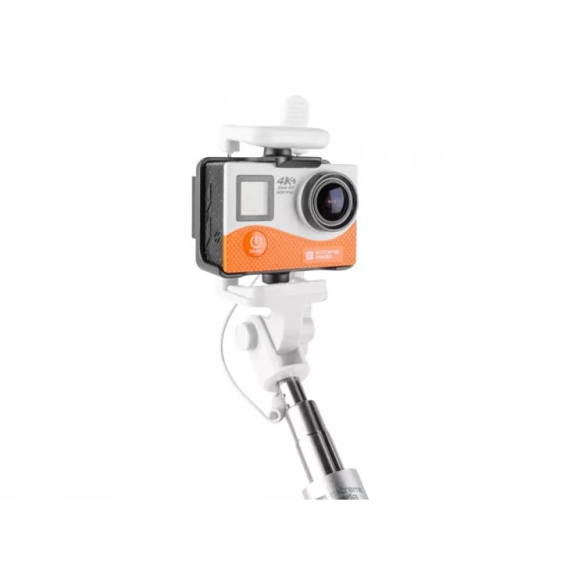 Palo selfie Monopod con cable blanco
